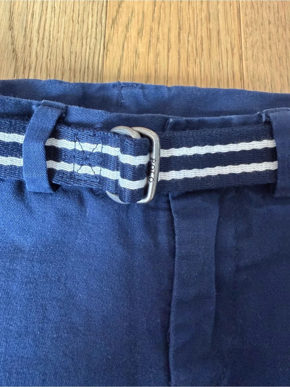 Polo Ralph Lauren Boys Navy Chino Pants Belt Size 5